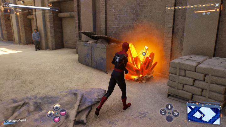 Podnieście znajdźkę leżącą między budynkami - Spider Man 2: Wszystkie Wspomnienia Marko - lokacje - Spider Man 2 - poradnik do gry