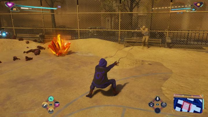 Znajdźka jest na boisku do koszykówki - Spider Man 2: Wszystkie Wspomnienia Marko - lokacje - Spider Man 2 - poradnik do gry