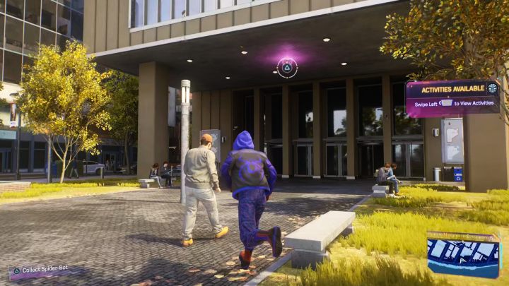 Ten Spider Bot jest przy wejściu do budynku - Spider Man 2: Wszystkie Spider Boty lokacje - Spider Man 2 - poradnik do gry