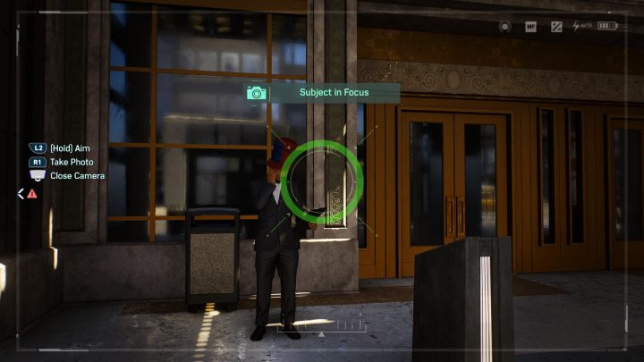 Zróbcie zdjęcie osobie przygotowującej się na przesłuchanie do roli przed wieżowcem przy 5th avenue - Spider Man 2: Wszystkie szanse na zdjęcia - lokacje - Spider Man 2 - poradnik do gry