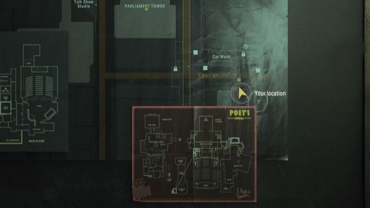 Ostatnie z Ech przy billboardzie znajduje się naprzeciwko kina - Alan Wake 2: Wszystkie Echa - Alan - Alan Wake 2 - poradnik do gry