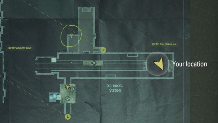 Po dotarciu do końcowej stacji metra i aktywowaniu sceny Rytuał przyzwania Echo ukaże się na zamalowanej ścianie nad ołtarzem Kultu - Alan Wake 2: Wszystkie Echa - Alan - Alan Wake 2 - poradnik do gry