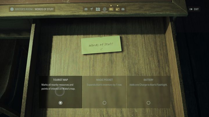 Ulepszenia Słów rzeczy są unikatowe pod tym względem, że zawierają tylko 1 poziom - Alan Wake 2: Najlepsze ulepszenia Słów mocy - Alan Wake 2 - poradnik do gry