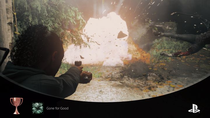 Komentarz: Jest więcej niż 1 sposób na zdobycie tego osiągnięcia i najprościej jest odnaleźć butlę z gazem jako loot - Alan Wake 2: Trofea / Osiągnięcia - lista wszystkich, poradnik trofeowy - Alan Wake 2 - poradnik do gry