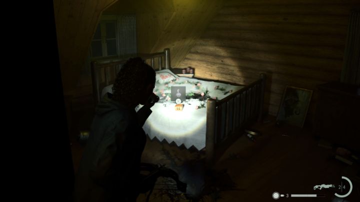 W Downtown Watery, w którym rozpoczyna się eksplorację mapy, jest zamknięty podłużny dom-przyczepa obok Suomi Hall - Alan Wake 2: Wszystkie zagadki rymowanek w Watery - Alan Wake 2 - poradnik do gry