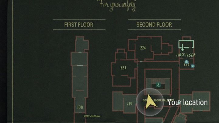 Skierujcie się ku centralnej części 2 piętra hotelu - Alan Wake 2: Wszystkie Słowa mocy - Alan - Alan Wake 2 - poradnik do gry