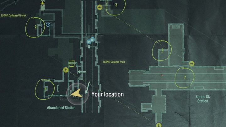 Po dotarciu do pomieszczenia z drabiną w południowej części mapy, udajcie się do zaułka, ku któremu poprowadzą Was żółte strzałki - Alan Wake 2: Wszystkie Słowa mocy - Alan - Alan Wake 2 - poradnik do gry