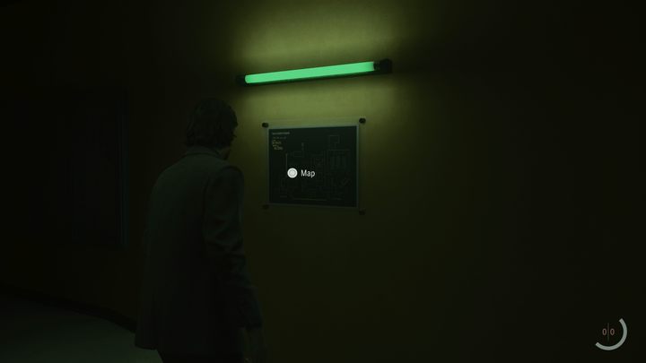 Mapę opustoszałego studia odnajdziecie po zapętleniu się koszmaru Alana - Alan Wake 2: Wszystkie mapy lokacji - Alan - Alan Wake 2 - poradnik do gry