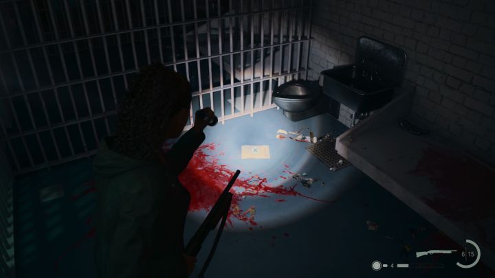 Strona jest w jednej z cel komisariatu policji - Alan Wake 2: Wszystkie strony maszynopisu - Return 5-7 - Alan Wake 2 - poradnik do gry