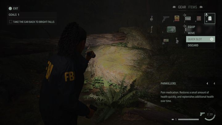 By przypisać wybrany przedmiot do menu Szybkiego wyboru, udajcie się na ekran ekwipunku postaci - Alan Wake 2: Jak przypisać Szybki wybór? - Alan Wake 2 - poradnik do gry