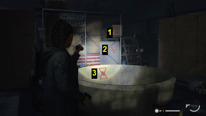5 - Alan Wake 2: Zagadka kłódki w Warsztacie Rycerzy Kalewali w Watery - Alan Wake 2 - poradnik do gry
