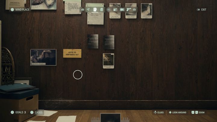 Tablicę dochodzeniową dokładniej opisaliśmy na osobnej stronie Miejsce umysłu - Alan Wake 2: Porady na start - Alan Wake 2 - poradnik do gry