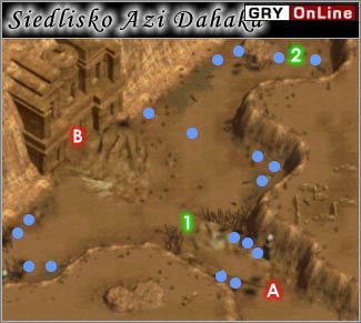 Jeśli twoja Retoryka wynosi 130 to możesz przekonać smoka w [1], by opuścił to miejsce - dostaniesz wtedy 10000 doświadczenia - Pustynia | CZĘŚĆ II | Lionheart Legacy of the Crusader - Lionheart: Legacy of the Crusader - poradnik do gry