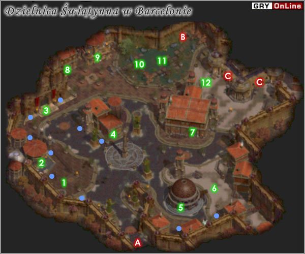A - Dzielnica Bram w Barcelonie - Dzielnica Świątynna w Barcelonie | CZĘŚĆ I | Lionheart Legacy of the Crusader - Lionheart: Legacy of the Crusader - poradnik do gry