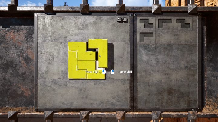 Ułóżcie klocki tak jak na powyższym obrazku - Talos Principle 2: Prolog - wszystkie zagadki Tetris - Talos Principle 2 - poradnik do gry
