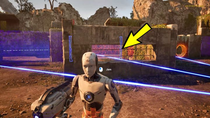 Ta zaginiona zagadka znajduje się miedzy główną zagadką #7 Krok w tył i główną zagadką #8 Zamiana miejsc - Talos Principle 2: Wschodnie mokradła - wszystkie zagadki - Talos Principle 2 - poradnik do gry