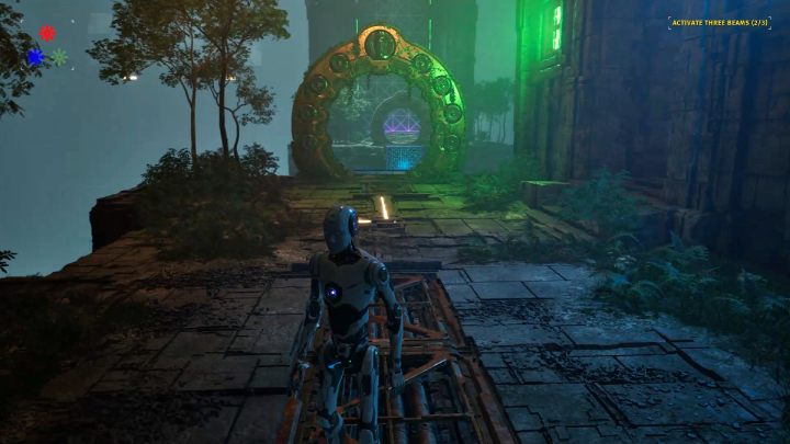 Zielone światło na ścianie wskaże, w którą stronę macie iść - Talos Principle 2: Megastruktura Akt 2 - wszystkie zagadki - Talos Principle 2 - poradnik do gry