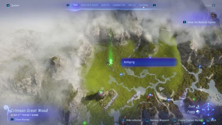 74 - Avatar Frontiers of Pandora: Wszystkie dzwonopędy - Chmurny Las, mapa - Avatar Frontiers of Pandora - poradnik do gry