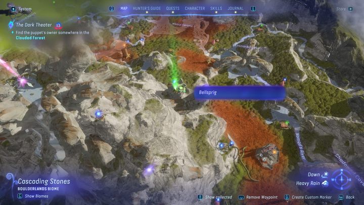 70 - Avatar Frontiers of Pandora: Wszystkie dzwonopędy - Chmurny Las, mapa - Avatar Frontiers of Pandora - poradnik do gry