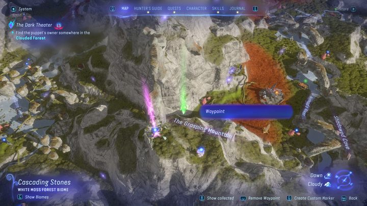 66 - Avatar Frontiers of Pandora: Wszystkie dzwonopędy - Chmurny Las, mapa - Avatar Frontiers of Pandora - poradnik do gry