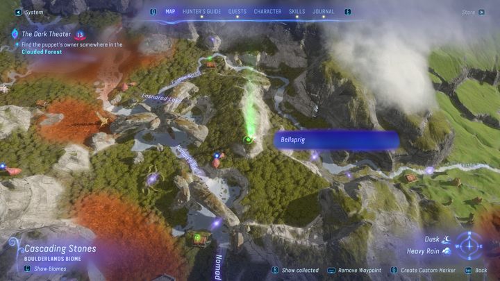 56 - Avatar Frontiers of Pandora: Wszystkie dzwonopędy - Chmurny Las, mapa - Avatar Frontiers of Pandora - poradnik do gry