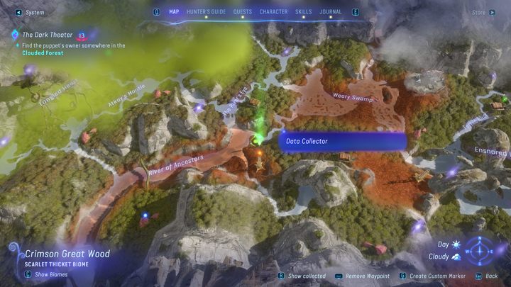 46 - Avatar Frontiers of Pandora: Wszystkie dzwonopędy - Chmurny Las, mapa - Avatar Frontiers of Pandora - poradnik do gry