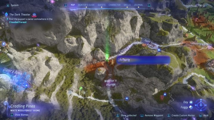 22 - Avatar Frontiers of Pandora: Wszystkie dzwonopędy - Chmurny Las, mapa - Avatar Frontiers of Pandora - poradnik do gry