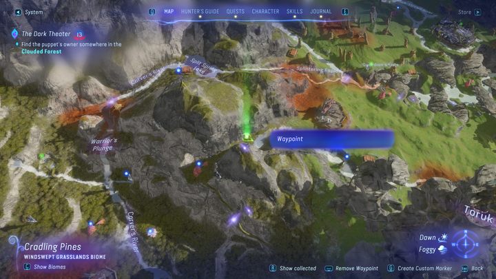 16 - Avatar Frontiers of Pandora: Wszystkie dzwonopędy - Chmurny Las, mapa - Avatar Frontiers of Pandora - poradnik do gry