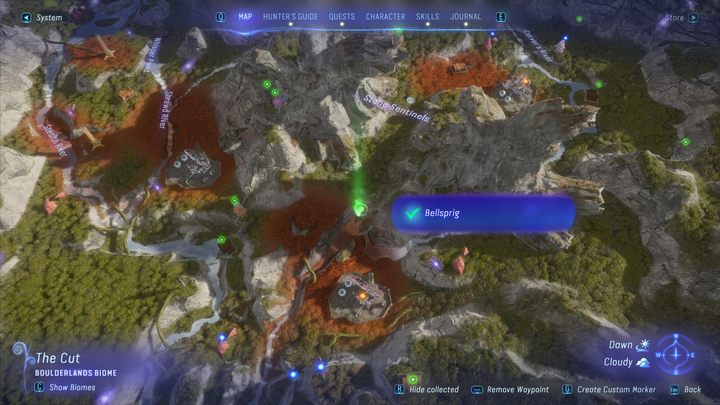 14 - Avatar Frontiers of Pandora: Wszystkie dzwonopędy - Chmurny Las, mapa - Avatar Frontiers of Pandora - poradnik do gry