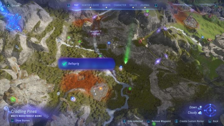 10 - Avatar Frontiers of Pandora: Wszystkie dzwonopędy - Chmurny Las, mapa - Avatar Frontiers of Pandora - poradnik do gry