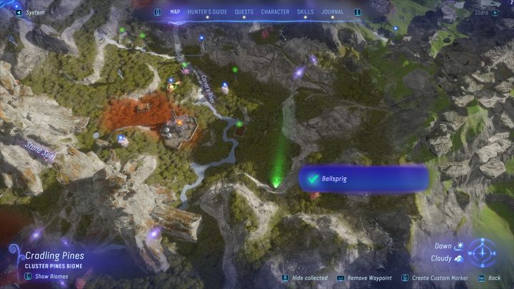 8 - Avatar Frontiers of Pandora: Wszystkie dzwonopędy - Chmurny Las, mapa - Avatar Frontiers of Pandora - poradnik do gry