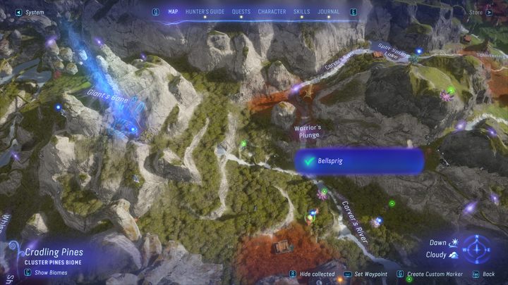 2 - Avatar Frontiers of Pandora: Wszystkie dzwonopędy - Chmurny Las, mapa - Avatar Frontiers of Pandora - poradnik do gry