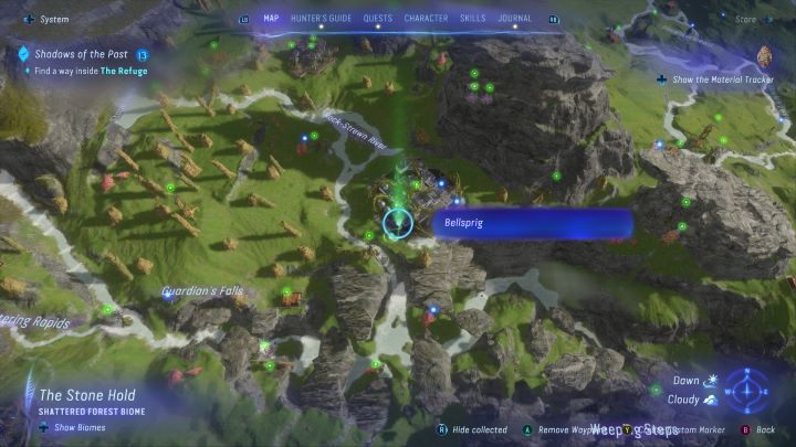 102 - Avatar Frontiers of Pandora: Wszystkie dzwonopędy - Wyżyny, mapa - Avatar Frontiers of Pandora - poradnik do gry