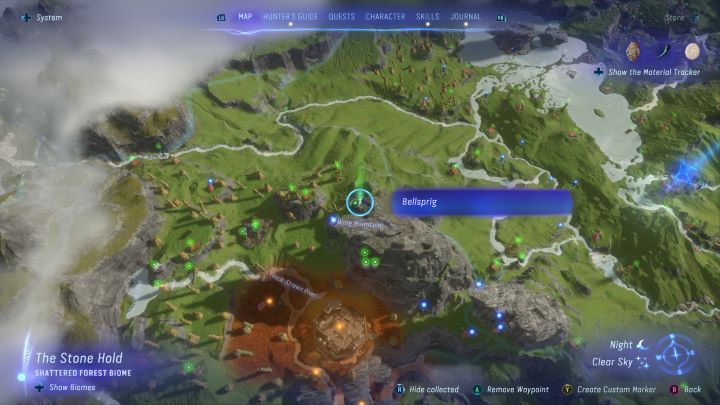 92 - Avatar Frontiers of Pandora: Wszystkie dzwonopędy - Wyżyny, mapa - Avatar Frontiers of Pandora - poradnik do gry