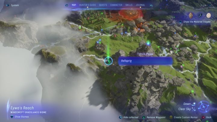 76 - Avatar Frontiers of Pandora: Wszystkie dzwonopędy - Wyżyny, mapa - Avatar Frontiers of Pandora - poradnik do gry