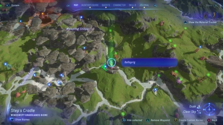 68 - Avatar Frontiers of Pandora: Wszystkie dzwonopędy - Wyżyny, mapa - Avatar Frontiers of Pandora - poradnik do gry