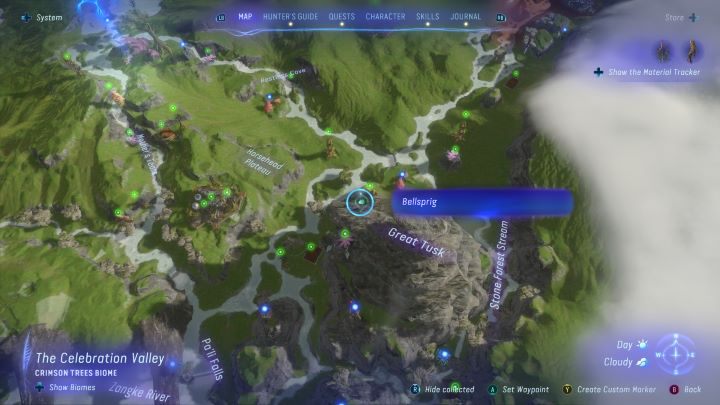 54 - Avatar Frontiers of Pandora: Wszystkie dzwonopędy - Wyżyny, mapa - Avatar Frontiers of Pandora - poradnik do gry