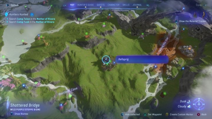 42 - Avatar Frontiers of Pandora: Wszystkie dzwonopędy - Wyżyny, mapa - Avatar Frontiers of Pandora - poradnik do gry