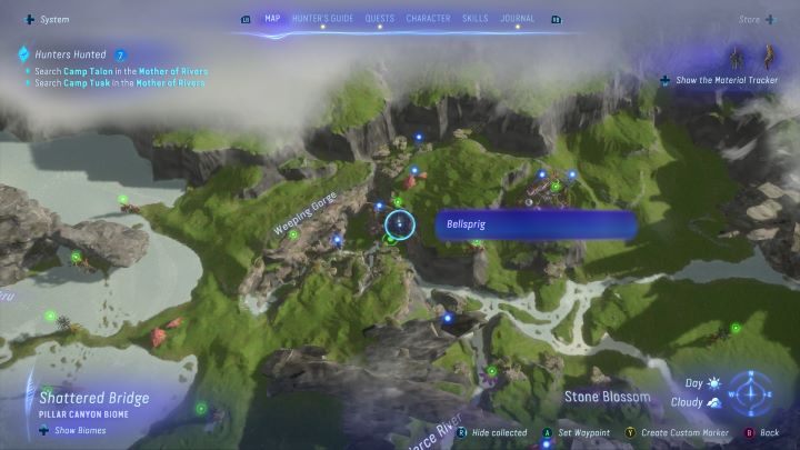 34 - Avatar Frontiers of Pandora: Wszystkie dzwonopędy - Wyżyny, mapa - Avatar Frontiers of Pandora - poradnik do gry