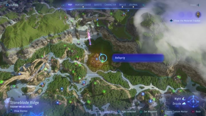 93 - Avatar Frontiers of Pandora: Wszystkie dzwonopędy - Las Kinglor, mapa - Avatar Frontiers of Pandora - poradnik do gry