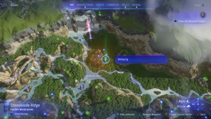 91 - Avatar Frontiers of Pandora: Wszystkie dzwonopędy - Las Kinglor, mapa - Avatar Frontiers of Pandora - poradnik do gry