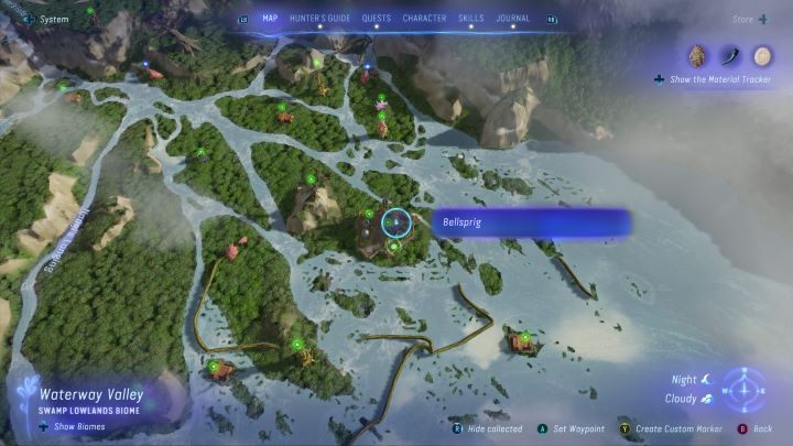 89 - Avatar Frontiers of Pandora: Wszystkie dzwonopędy - Las Kinglor, mapa - Avatar Frontiers of Pandora - poradnik do gry