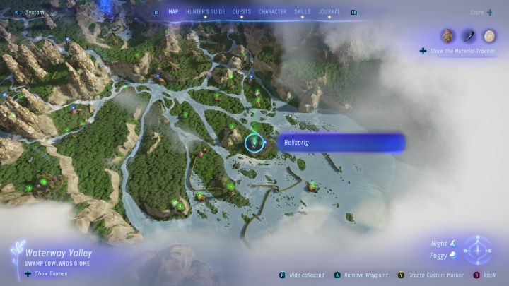 87 - Avatar Frontiers of Pandora: Wszystkie dzwonopędy - Las Kinglor, mapa - Avatar Frontiers of Pandora - poradnik do gry