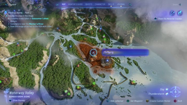 83 - Avatar Frontiers of Pandora: Wszystkie dzwonopędy - Las Kinglor, mapa - Avatar Frontiers of Pandora - poradnik do gry