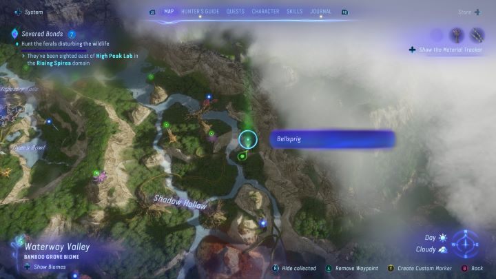 79 - Avatar Frontiers of Pandora: Wszystkie dzwonopędy - Las Kinglor, mapa - Avatar Frontiers of Pandora - poradnik do gry