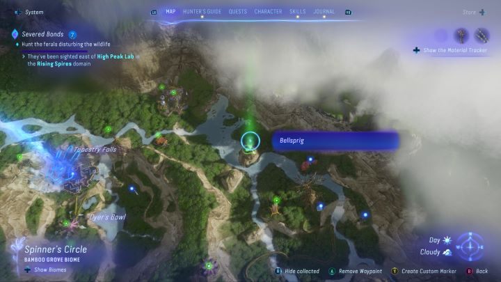 78 - Avatar Frontiers of Pandora: Wszystkie dzwonopędy - Las Kinglor, mapa - Avatar Frontiers of Pandora - poradnik do gry