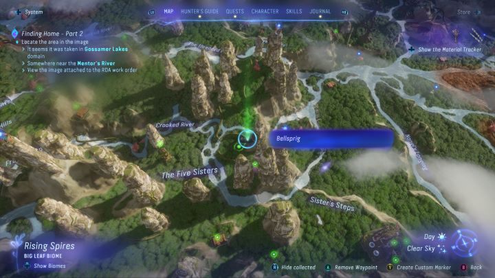 70 - Avatar Frontiers of Pandora: Wszystkie dzwonopędy - Las Kinglor, mapa - Avatar Frontiers of Pandora - poradnik do gry