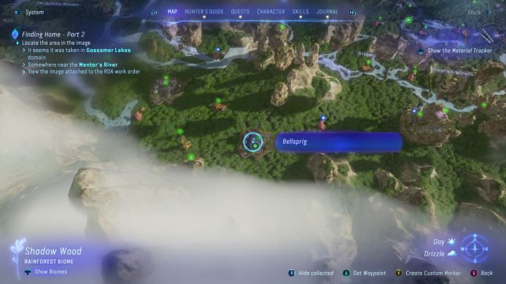 69 - Avatar Frontiers of Pandora: Wszystkie dzwonopędy - Las Kinglor, mapa - Avatar Frontiers of Pandora - poradnik do gry