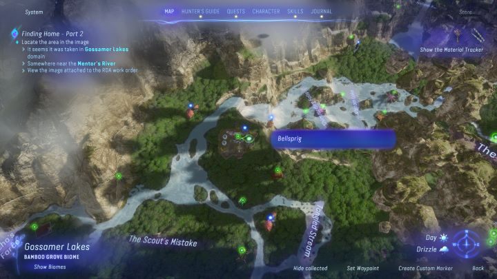 66 - Avatar Frontiers of Pandora: Wszystkie dzwonopędy - Las Kinglor, mapa - Avatar Frontiers of Pandora - poradnik do gry