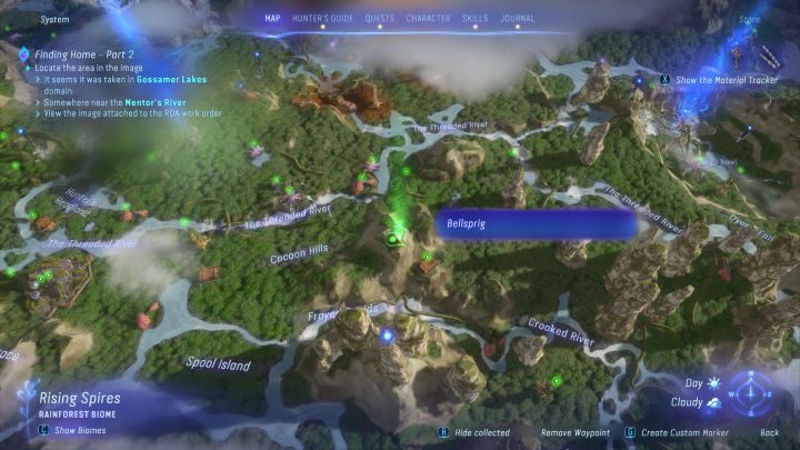 60 - Avatar Frontiers of Pandora: Wszystkie dzwonopędy - Las Kinglor, mapa - Avatar Frontiers of Pandora - poradnik do gry